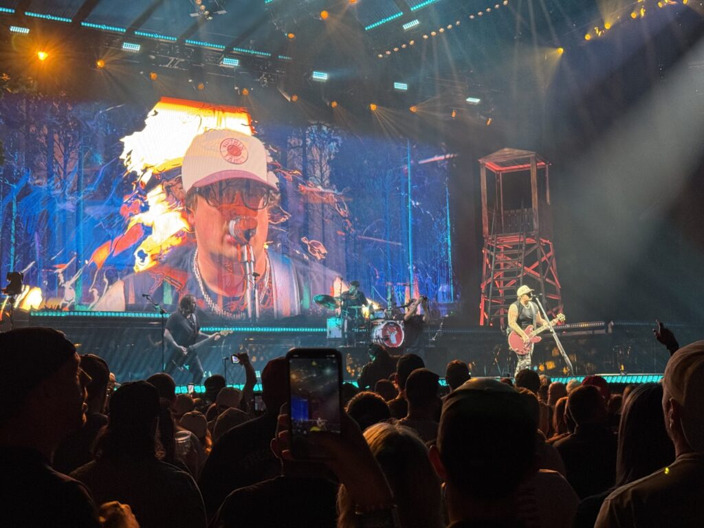 HARDY performs under a spotlight during his Omaha tour stop. Known for mixing country and rock, he has also become one of Nashville’s most successful songwriters.